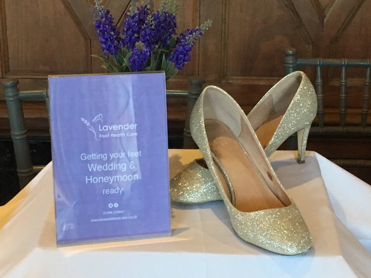 lavenderfhc's tweet photo. Just set up at @WtonMagazine Wedding Fair, at The Mount Tettenhall, open 11-3pm, ready to give hints, tips and advice on getting your feet ready for Wedding celebrations! #wedding #feet #nails #foot pain https://t.co/Jma3z2vq8F