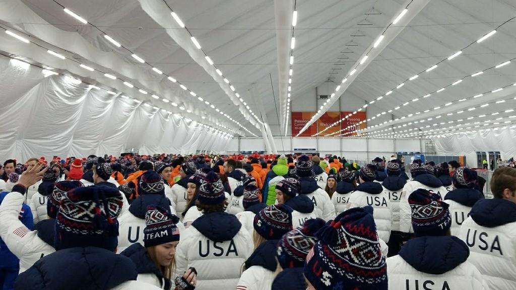 So proud of all these people! Everybody here has worked so hard to make it to the Olympics and have the opportunity to walk in the closing ceremony! Well... Everyone except Ivanka. Honestly, tf is she doing here??