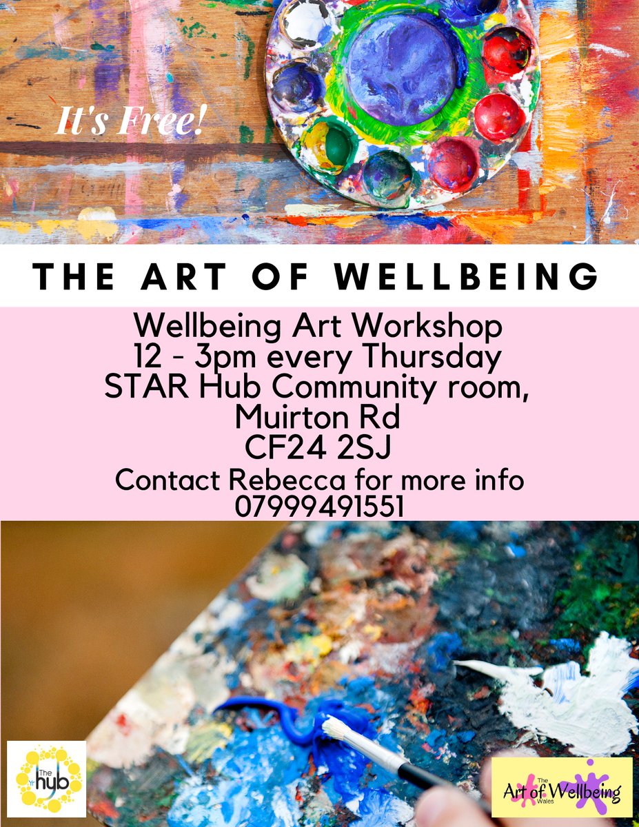 ARTofWellbeingW's tweet photo. Suffer with depression? Feeling lonely or isolated? Come along to one of our sessions and explore creative expression with friendly faces and good coffee. Free session. All are welcome @STARcomms1st @STARCOMMHUB https://t.co/8fjyN7X5QM