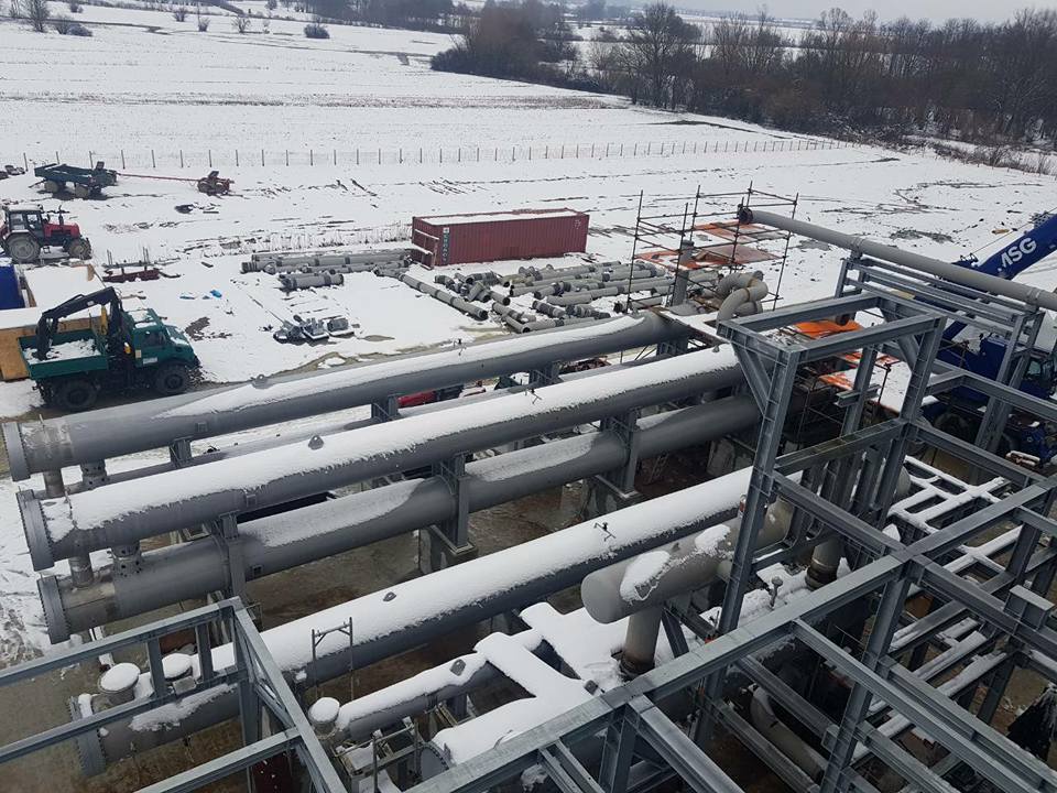 Ambassador of Turkey in Croatia, H.E. Mustafa Babur Hizlan, together with Mayor of The City of Bjelovar @Dario_Hrebak, visited the construction site in Velika Ciglena where one of the largest geothermal power plants in Europe is being built.