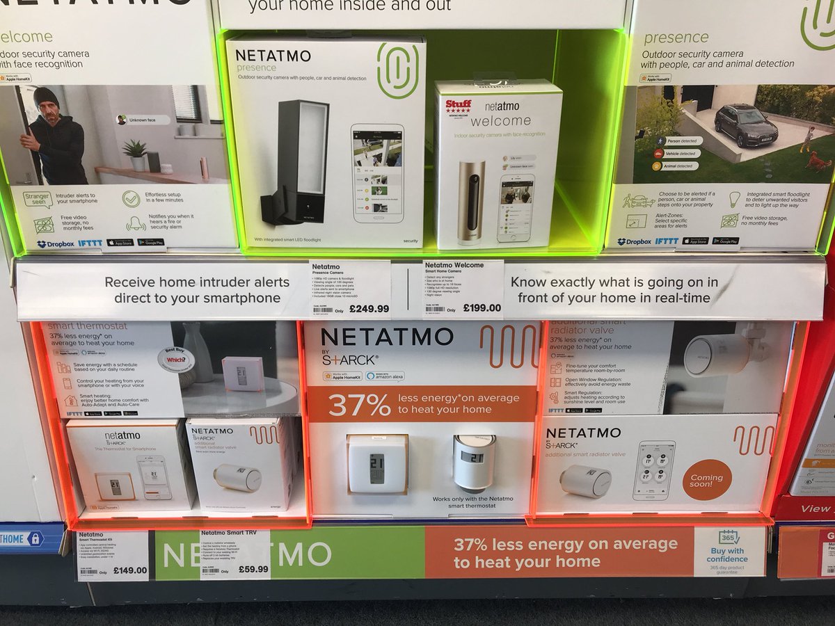 Maplin_MAN's tweet photo. We have gotten a fantastic new range of Netatmo smart home solutions that have landed! Learn what they can do for you by coming in and asking us @manchesterfort. From security to convenience and even piece of mind. https://t.co/I3Dd049EoT