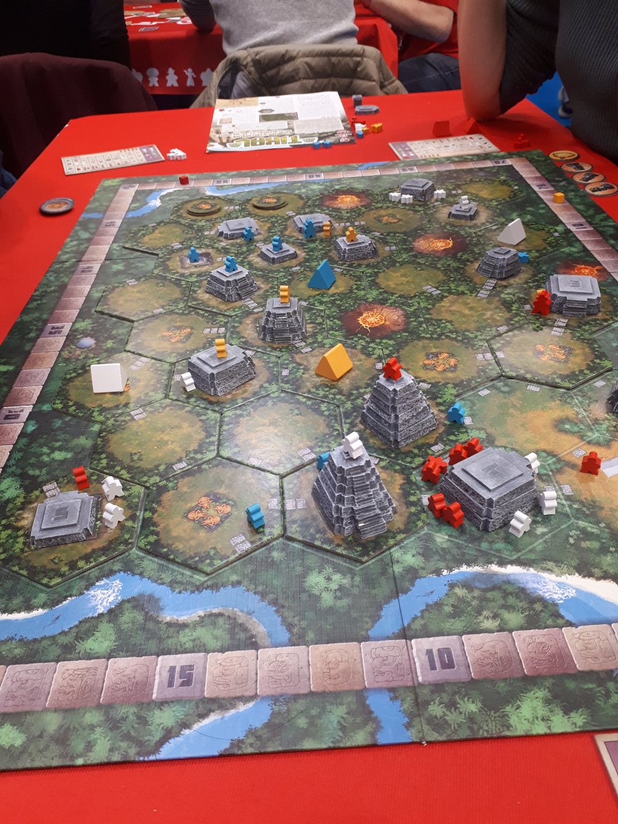 SuperMeeple's tweet photo. #FIJ2018 #Tikal #Amun-Re the card game #Mafiozoo https://t.co/XTGGJBqT3F
