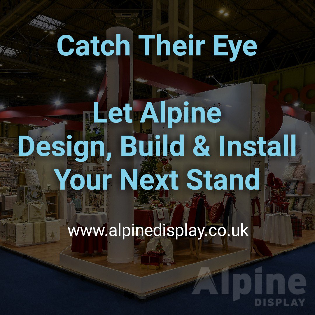 Stand out at the next show with Alpine Display #exhibition #NEC