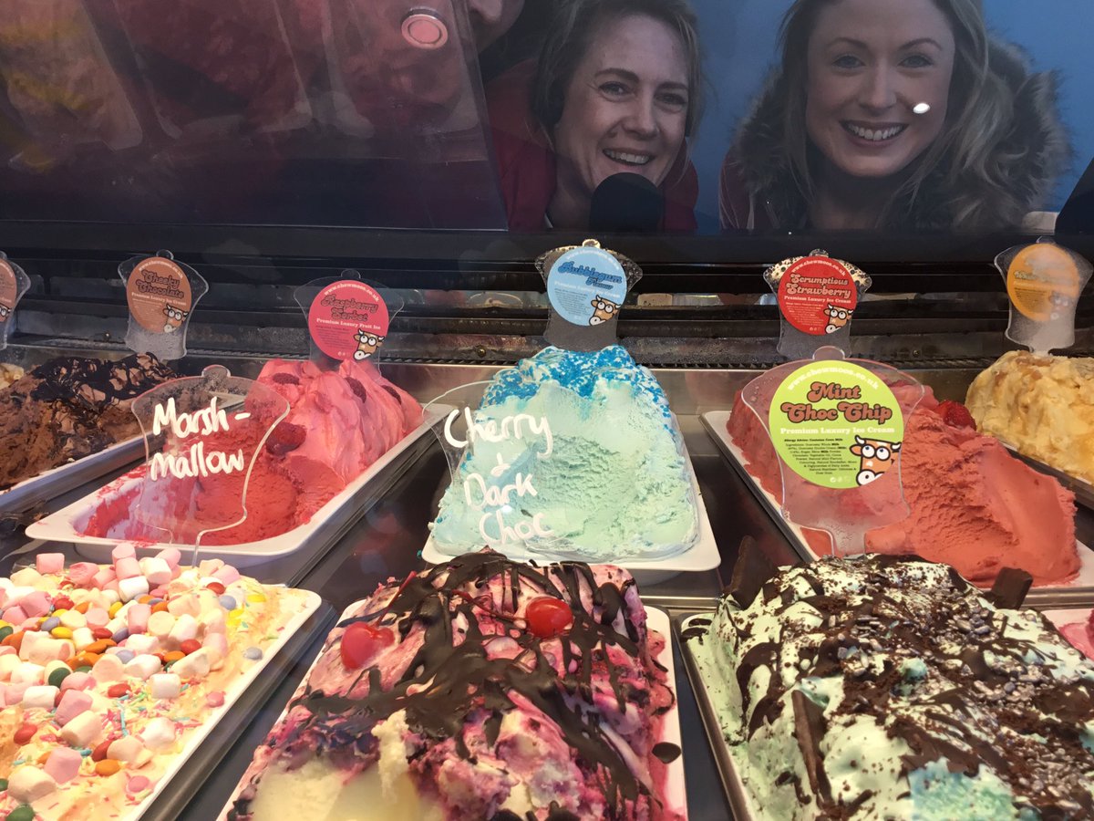 Sach &amp; <a href="/thinktwink/">Martin Evans</a> didn't win this weeks #Clueless but they did get locally made ice cream when they got to <a href="/Chewmoos/">Chew Moo's Ice Cream</a> in Dundry