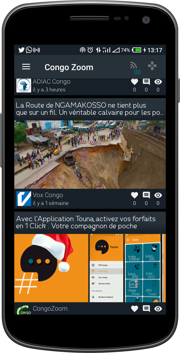 steve111MV's tweet photo. Toute l'actualité du #Congo #Brazza ... + Histoire , Jeu/Quiz, #Tourisme ,#Annuaire, #Discussion autours des faits historiques et d'actualités ...

"Nouvelle Mise-à-Jour" loading ...
@ADIAC_LDB @PostesTelecomcg @voxcongo  @Cnewscg  @restra_poaty @Supm4n #CongoZoom @TourismeGouvCg https://t.co/35mjAVTeFF