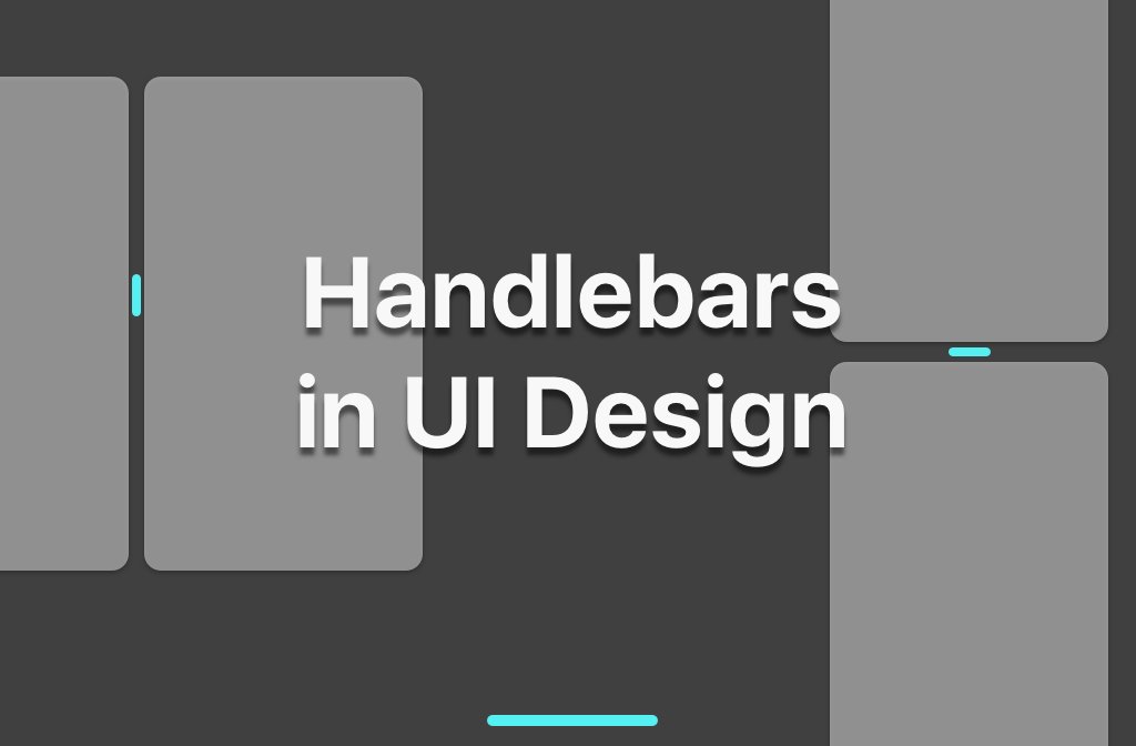 怎么在 UI 设计中设计“把手”、以及可以拖动缩放的物件 #设计入门 // Handlebars in UI Design https://t.co/wchKk6GNR1 https://t.co/RtvPIUeWCc 1