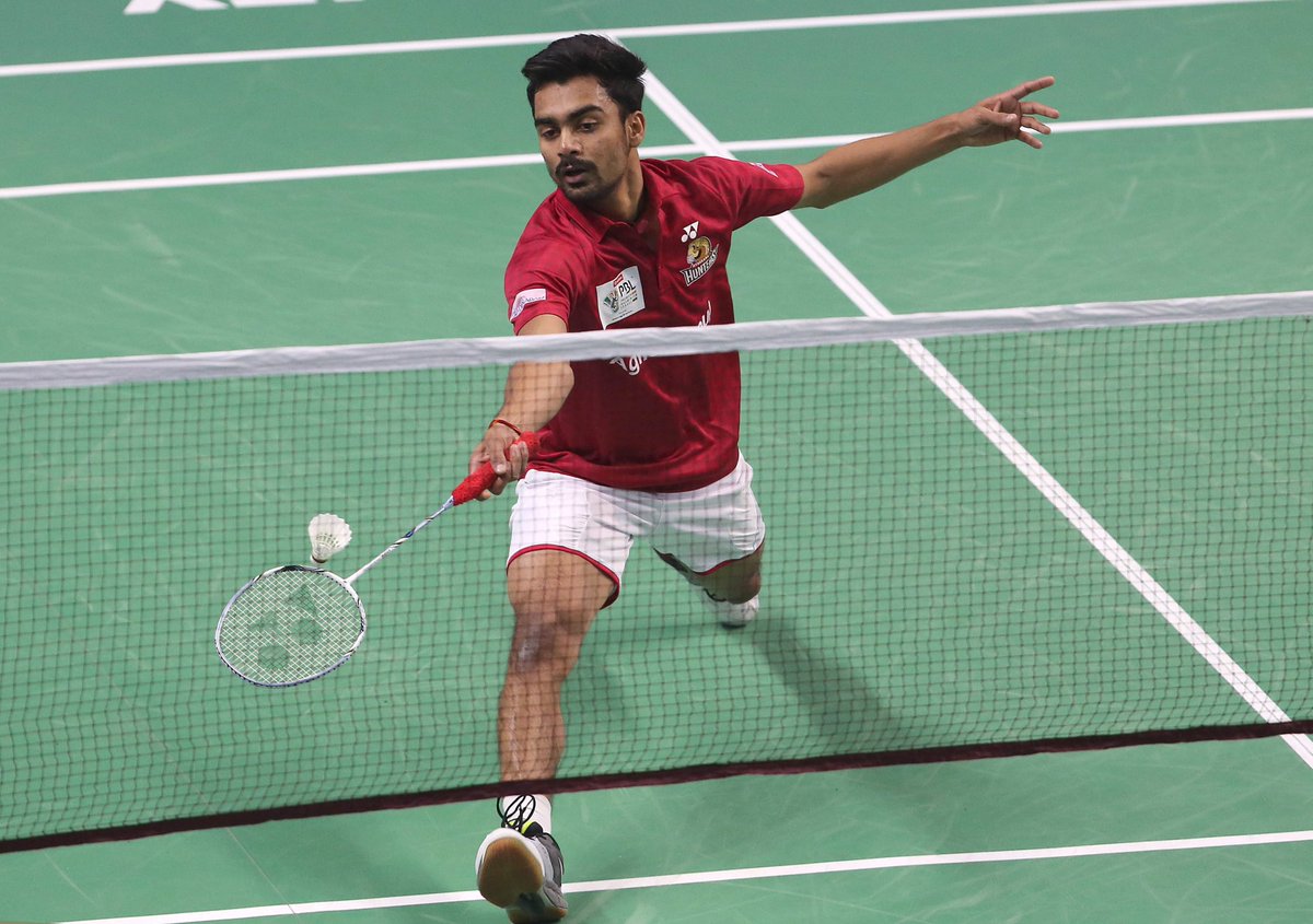 ESPNIndia's tweet photo. Sameer Verma beats Denmark’s Jan O Jorgensen 21-15, 21-13 to lift #SwissOpen title https://t.co/rgRSi63UMo