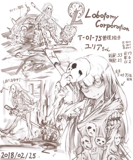 キャラクリメモついでにらくがき 