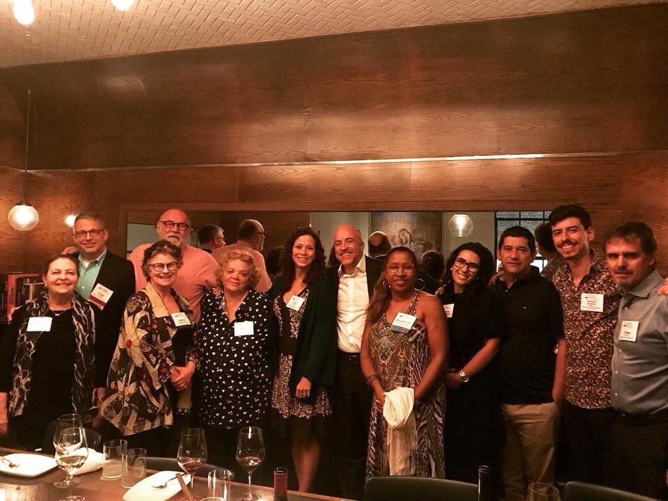 IAFL_FamLaw's tweet photo. A wonderful dinner at Grey restaurant with IAFL fellows from Argentina, Brazil, Mexico, the Dominican Republic, Barbados, Jamaica, and the USA.  Thanks to President @nancyzberg for hosting #IAFLSavannah #IAFL https://t.co/5TuSlIzOrP
