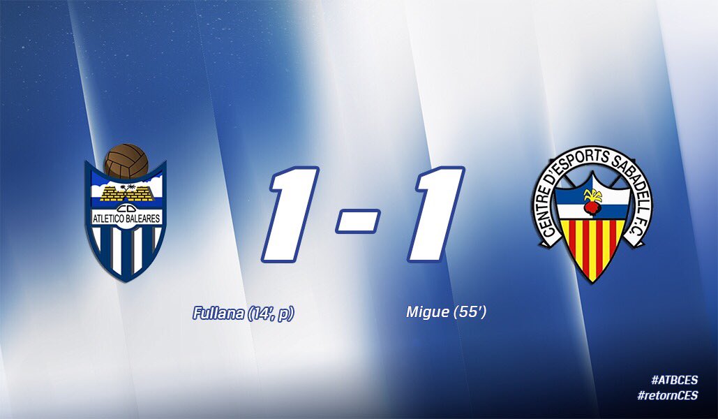 Això té un regust a victòria IMPRESSIONANT. Quina heroïcitat de l’equip amb nou homes.

#ATBCES #retornCES