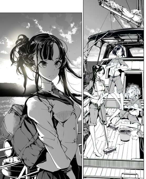 乙姫7話の作画中～ 