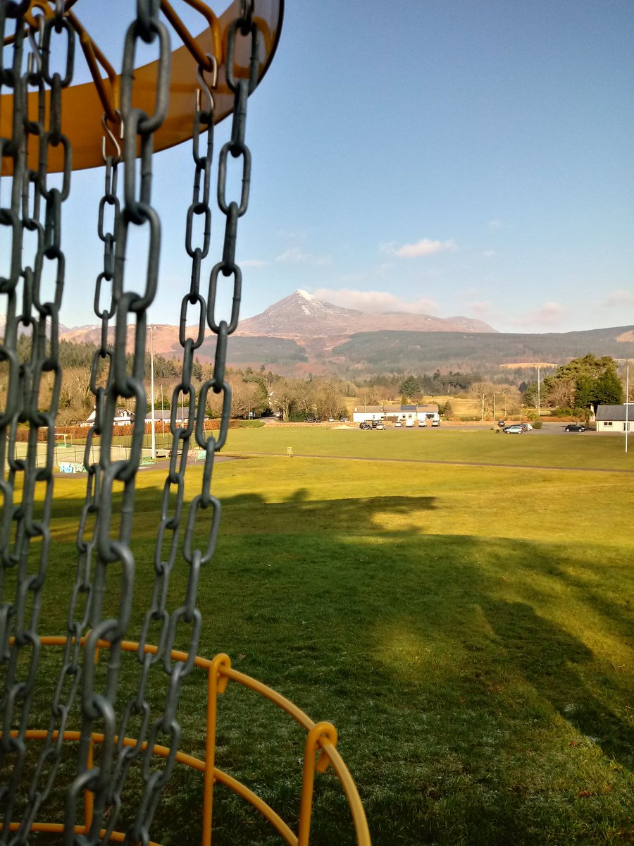 Sunshine and disc golf on Arran #sundaymorning #discgolf #arran