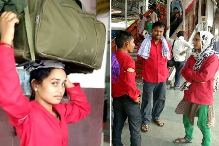 This is Sandhya, India’s 1st #Woman Coolie working w/ 45 other Men breaking all stereotypes ! Husband died due to illness &amp; being only breadwinner, travels 45 kms each morning to Katni #railway Station in MP &amp; back in evening to cook for her kids!
Salute !
thelogicalindian.com/get-inspired/i…