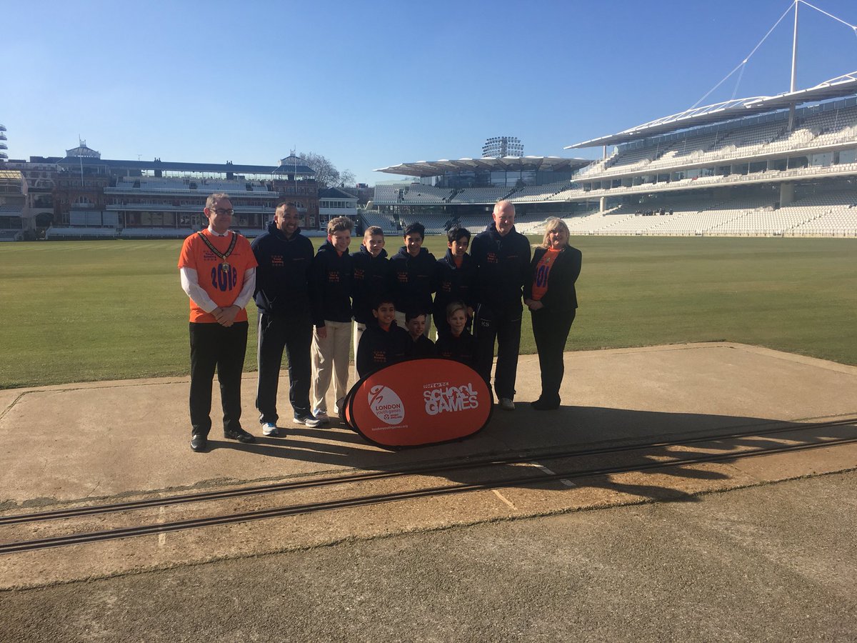 The Deputy Mayor of Bromley at the London Youth Games. Really proud that both Bromley Boys and Girls have qualified for the semi-finals. Come on Team Bromley. — with Kevin Brooks at ￼Lord's Cricket Ground.