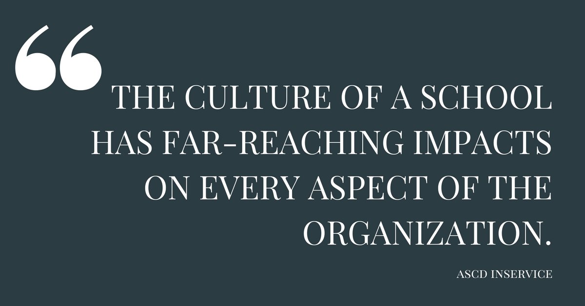 School culture is consistently described as one of the most impactful contributors to perceptions of a successful school. Below are four foundational ways to create a positive school culture. bit.ly/2rWeYhH