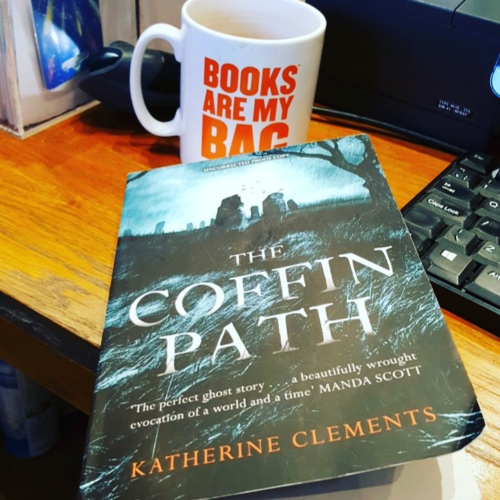 Started this eerie ghost story last night & it's a cracker... #thecoffinpath #katherineclements #bookseller #waterstonesaviemore #headlinepublishing #ghoststory #proofcopy #arc