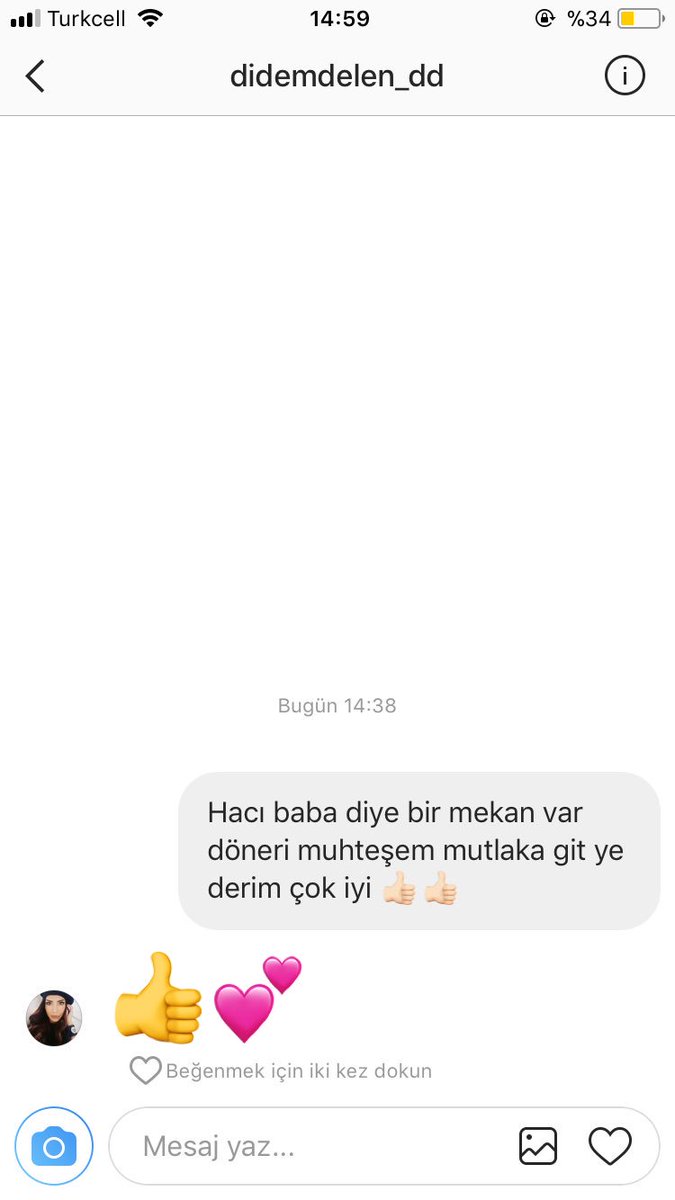 Mekan sormuştu yer önerdim mütevaziliğini sevdiğim 💕 #didemdelen