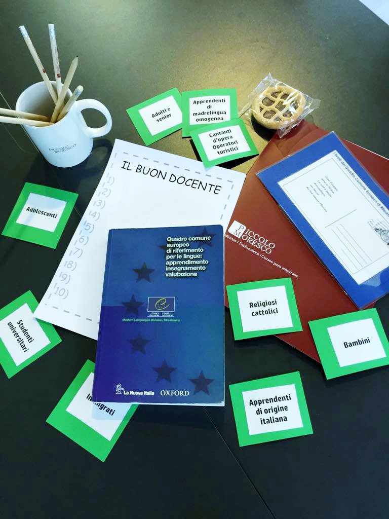 piccolomoresco1's tweet photo. Secondo giorno di corso Ditals a Piccolo Moresco: competenze del docente, livelli del QCER, laboratorio didattico sui profili di apprendenti e simulazione prova C! #ditals #piccolomoresco #Unistrasi #nuevasilusiones #granequipo https://t.co/c2hMlauPUR