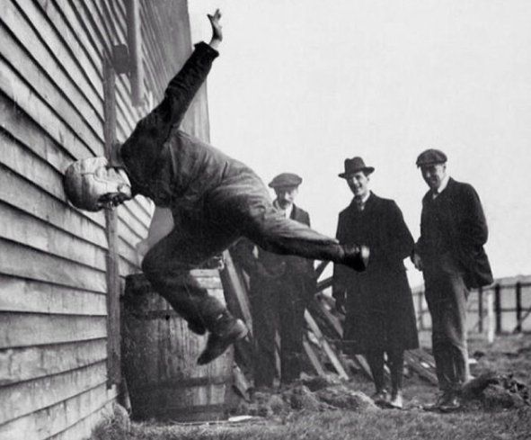 Testing Football Helmets in 1912
