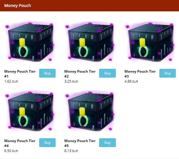 OasisFactionPE's tweet photo. We at OasisFactionPE are happy to present to you... Money Pouches! Use them in the server to gain money which can then be used in factions! Available to purchase on our website https://t.co/TwkZxApQcH https://t.co/th1CaOEoDb
