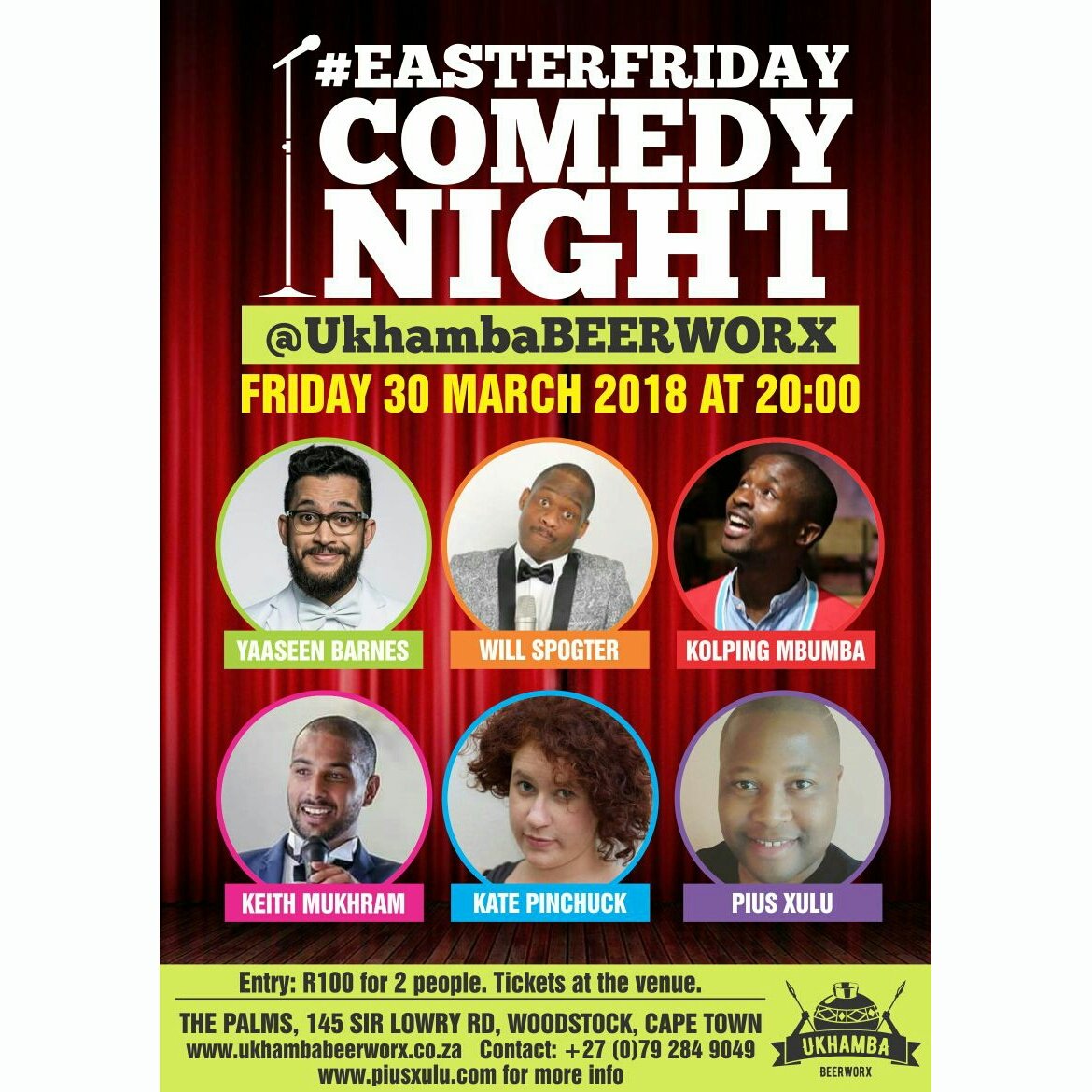 PiusXulu's tweet image. #EasterFridayComedyNight event invite @UkhambaBeerworx 👇
facebook.com/events/1940733…
#SAComedy @SAComedyShares