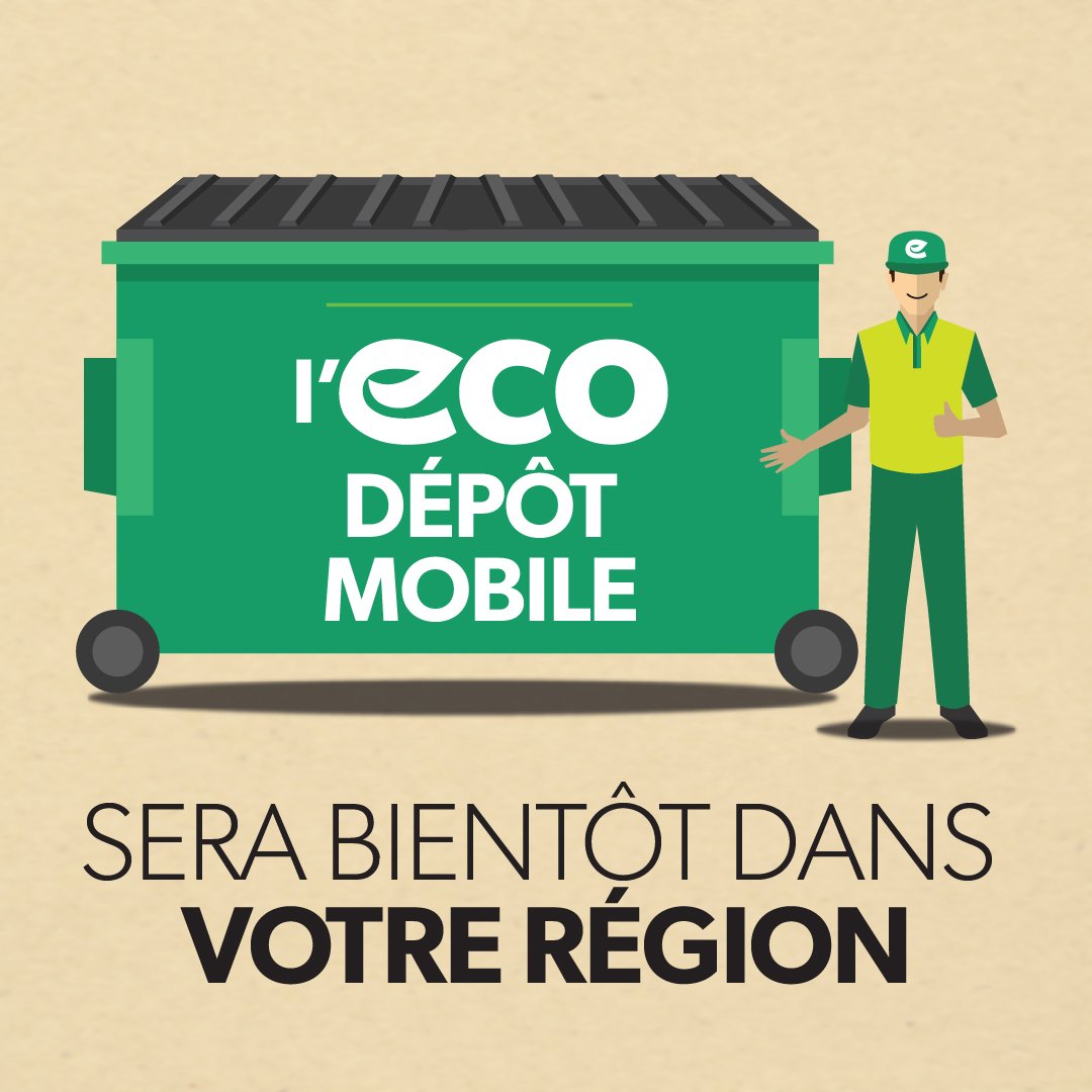 L'ÉCO-DÉPÔT MOBILE visite le Ville de Dieppe cette semaine, le 28 février et le 1 mars de midi à 20 h au centre des opérations (100 rue Ruffin). ow.ly/vbgd50fP3On