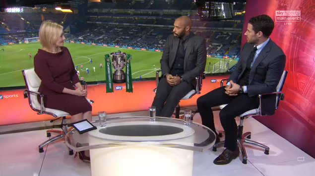 ChrisWheatley's tweet image. Jamie Redknapp on Thierry Henry: "Arsenal need someone young, fresh and hungry and I think that man is sitting in the studio beside me."