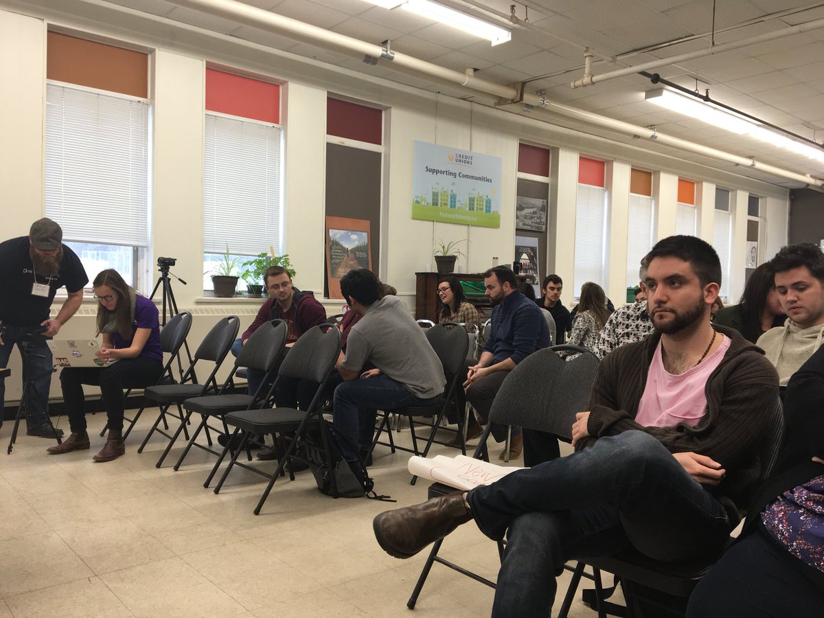 SenKristaRoss's tweet photo. Pitches just about to get underway #SWNB @StartupNB @startupfred @TheVilleCoop @SallyCNg @erinannflood @IgniteFredNB @CityFredGov @Fton_Chamber find us on fblive “start up weekend NB” https://t.co/zUQeqO693Q