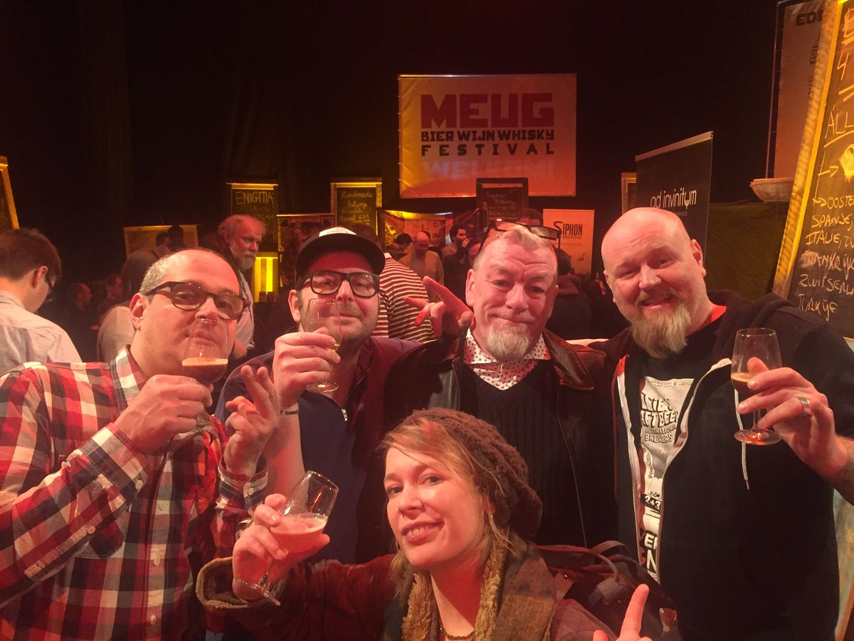 Billies_Craft's tweet photo. We're working hard in preparation for this year's edition of #BilliesCraftBeerFest, but you know the rules: #workhardplayhard ! We just had to make time to go see our friends at @Meug_be Tastingfestival yesterday ;)
#meug #NoCrapJustCraft #friends https://t.co/nSOW9JAmVX