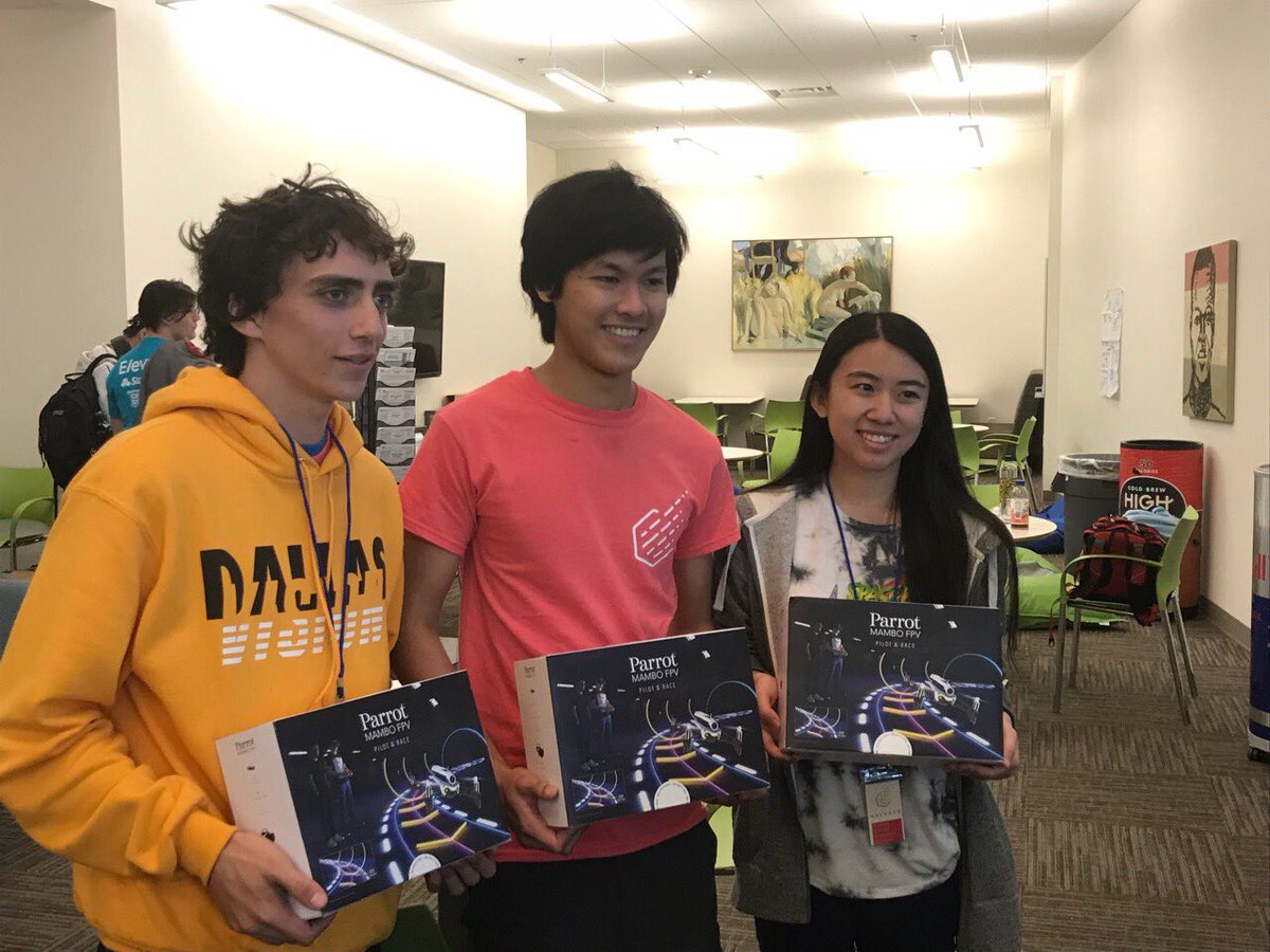 jasonshamilton's tweet photo. The winners of our WKCAO sponsored block chain challenge https://t.co/Btj1ccChVs Congrats! ๐๐พ๐ #HACKUTD18 #wolterskluwer @whilke @jason_pagel @blinola Drone on... https://t.co/L90PnD2mhK