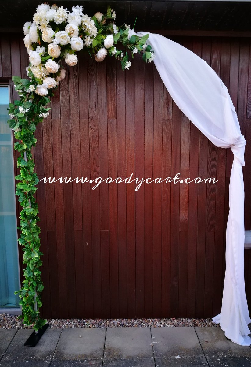 GoodyCart's tweet photo. Wedding Arch Hire  almost ready 😍. #weddings #weddingday #brides https://t.co/Sx0x8SCqxi