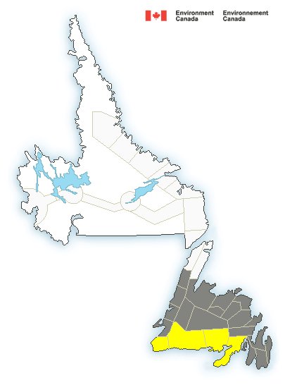 EddieSheerr's tweet photo. =WEATHER ALERT=

Along with the Winter Storm Watch for the South Coast / Burin Peninsula, a Special Weather Statement issued for most of the Island south of the Northern Pen. Snow arrives MON for many (later east) ends late Tue/Wed #nlwx #nltraffic 

https://t.co/ycsIagGhsX https://t.co/5EUfKQyhpP