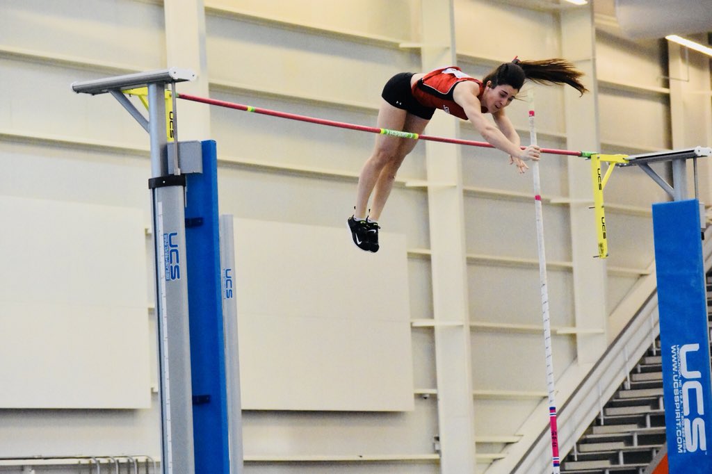 redwolvesxctf's tweet photo. ICYMI: Taylor Weaver @TaylorWeaver98 grabbed 🥇in her NEC championship debut for the 🔴⚡️last weekend!

Win Indoor Pole Vault title ✅

Set another school record ✅

Set new NEC championship record ✅

#flashexcellence https://t.co/aW1jDD8w1c