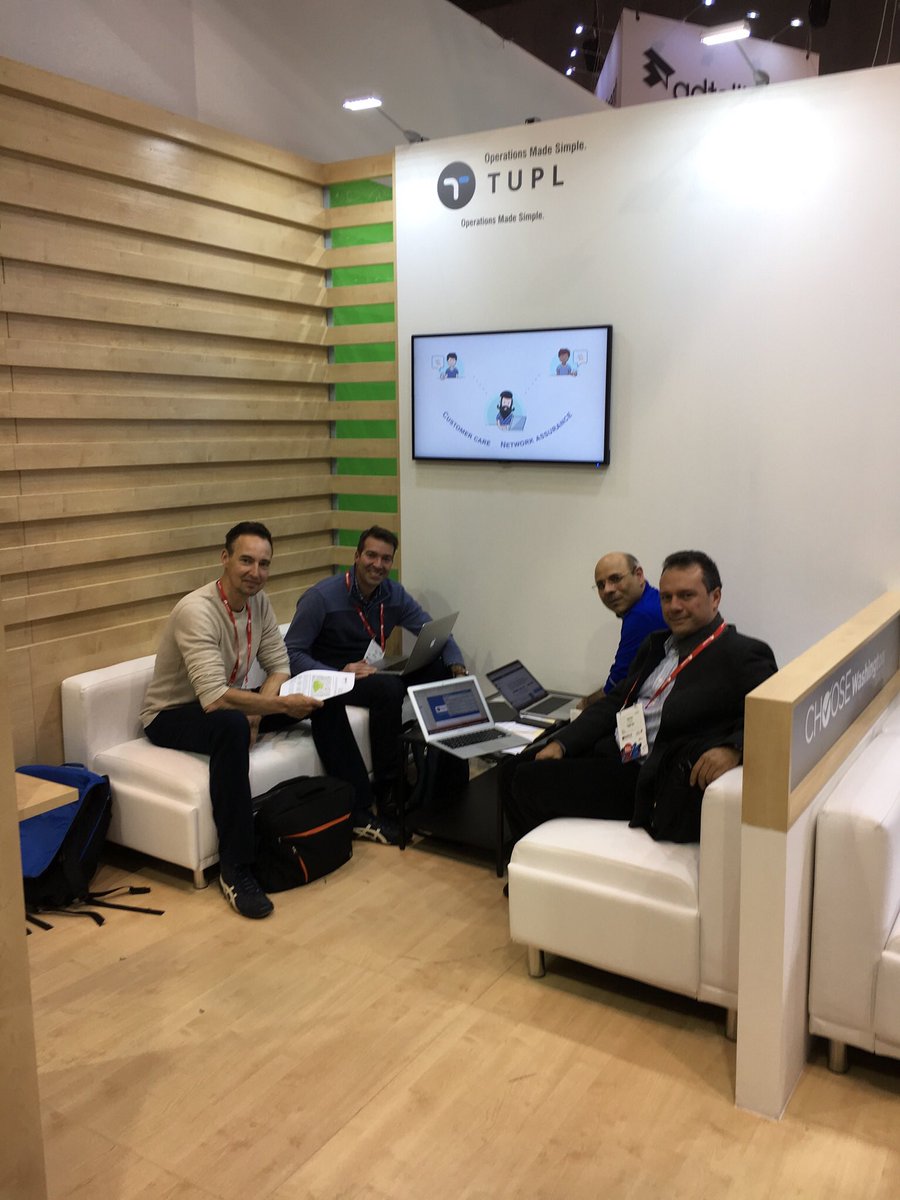 TUPLinc's tweet photo. Getting ready for Prime Time at MWC2018, Hall8.1, A11! https://t.co/33YNYyxDb7