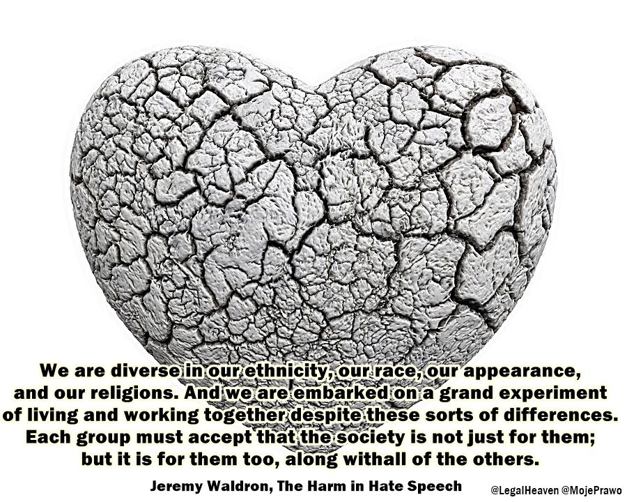 LegalHeaven's tweet photo. Each group must accept that the society is not just for them; but it is for them too, along with all of the others. #JeremyWaldron #TheHarmInHateSpeech #humanity #people #unity #acceptance #legal #lawyer #law #lawpower @LegalHeaven @MojePrawo #wisdom #philosophy #books https://t.co/DeF8TfwiYP