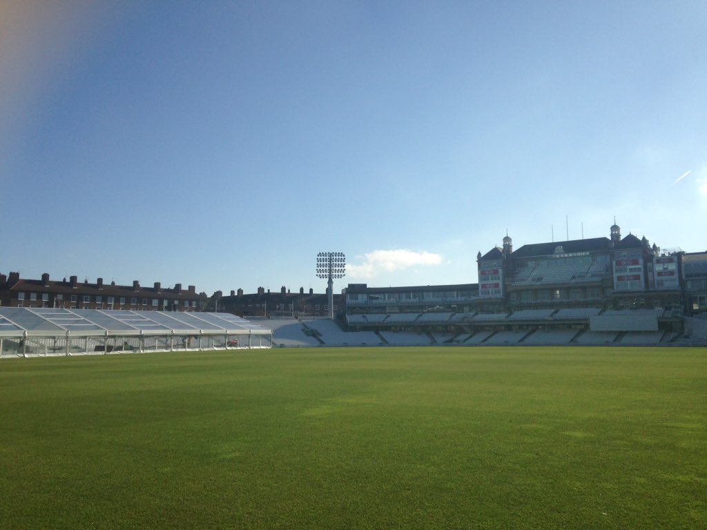 Thegirlguide's tweet photo. I still can't get over how beautiful the @surreycricket ground looked this morning with the sun shining brightly upon it! Thank you so much again for having the @Girlguiding family to stay last night for they're @Guiding_LaSER #WTD2018 #LSWIMPACT2018 #TheBigSleepover2018 ✌🏻☀️ https://t.co/U2rQn4I0D1