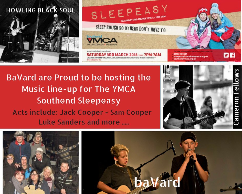 Listen in to <a href="/TonyFisherLive/">Tony Fisher</a>  <a href="/BBCEssex/">BBC Essex</a> Mon 26 Feb at 1:15pm talking to Sacha Edwards from <a href="/SouthendYMCA/">Southend YMCA</a> about the #sleepeasy Event 3rd March &amp; the music event that we will be hosting on the night  bbc.co.uk/programmes/p05… and you can register here... southendymca.org.uk/sleepeasy
