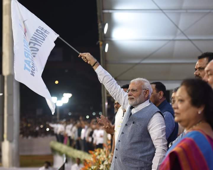 iNirajGajjar's tweet photo. PM Narendra Modi to flag off Run for New India Marathon from Surat
#RunForNewIndia
Live Streaming by our Team #WebStreamLive https://t.co/JL2hF8vI7Y