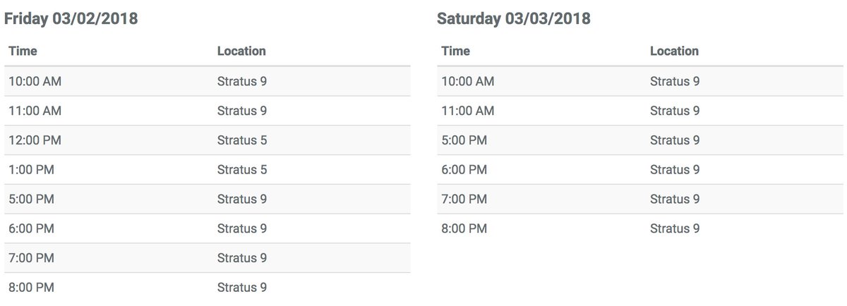 baseofop's tweet image. Here is our schedule this next week for #SaltCON. Come play and check us out! #pokemonRPG baseofop.com/satlcon