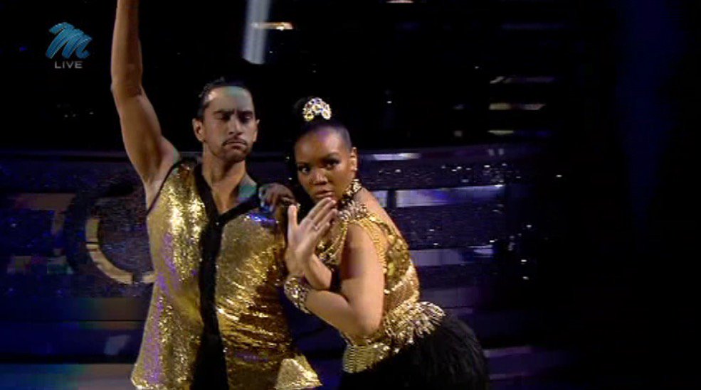 People_SA's tweet photo. Congratulations also to @tembisa &amp; @dsnell246 for a beautifull performance. #DWTSSA https://t.co/mh1ft3bCGi