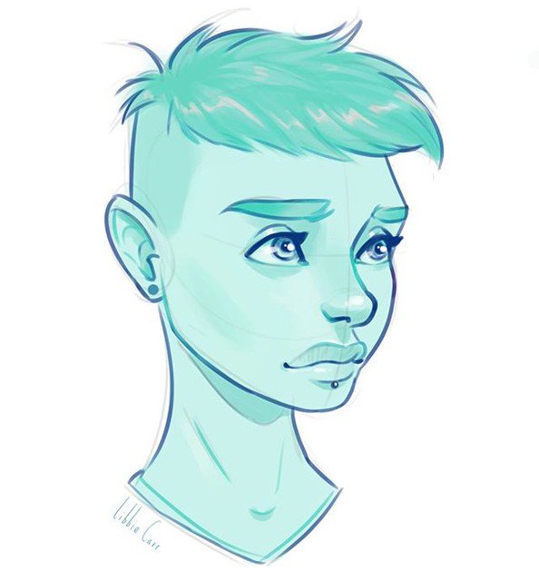 y2cl's tweet photo. Reposting @libbiecarrart:
Went back to work today. Got home and sketched this cutie because I needed to cheer myself up - I am one big ball of AGG AND ILLNESS 💀
#sketch #art #digitalart #digitalsketch #instaart #artistsofig #artistsoninstagram #undercut #pixie #piercings #doodle https://t.co/Y2zkuZzfYP