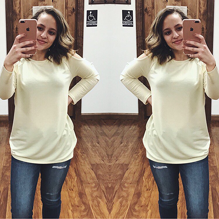 apricotlanegf's tweet image. Bring out the sun with something a little more spring inspired!
#springtop #coldshoulder