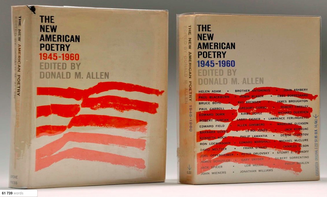sdelbos's tweet photo. 61,739 words. #AmWriting #LitCrit #BehindEnemyLines #Poetry #NewAmericanPoetry #DonaldAllen https://t.co/jtKLJ3xYjD