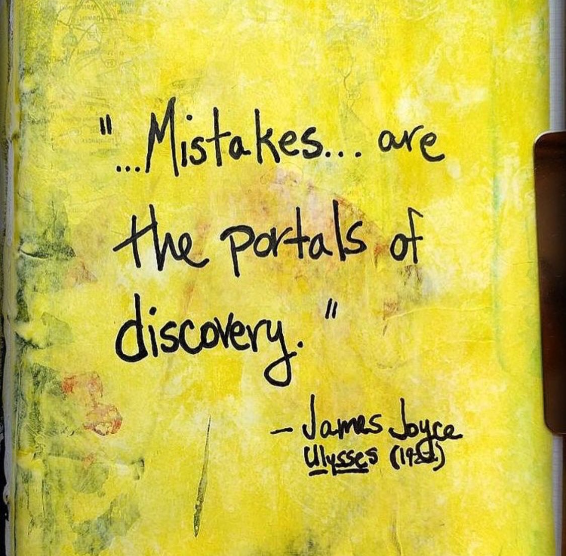 All of my greatest epiphanies, and life changing moments, came from face plants and dark times. I didn't learn the most when I won - I learned the most when I was losing. 
So today I want you to make some mistakes. Try to fail and see what you learn.  💛