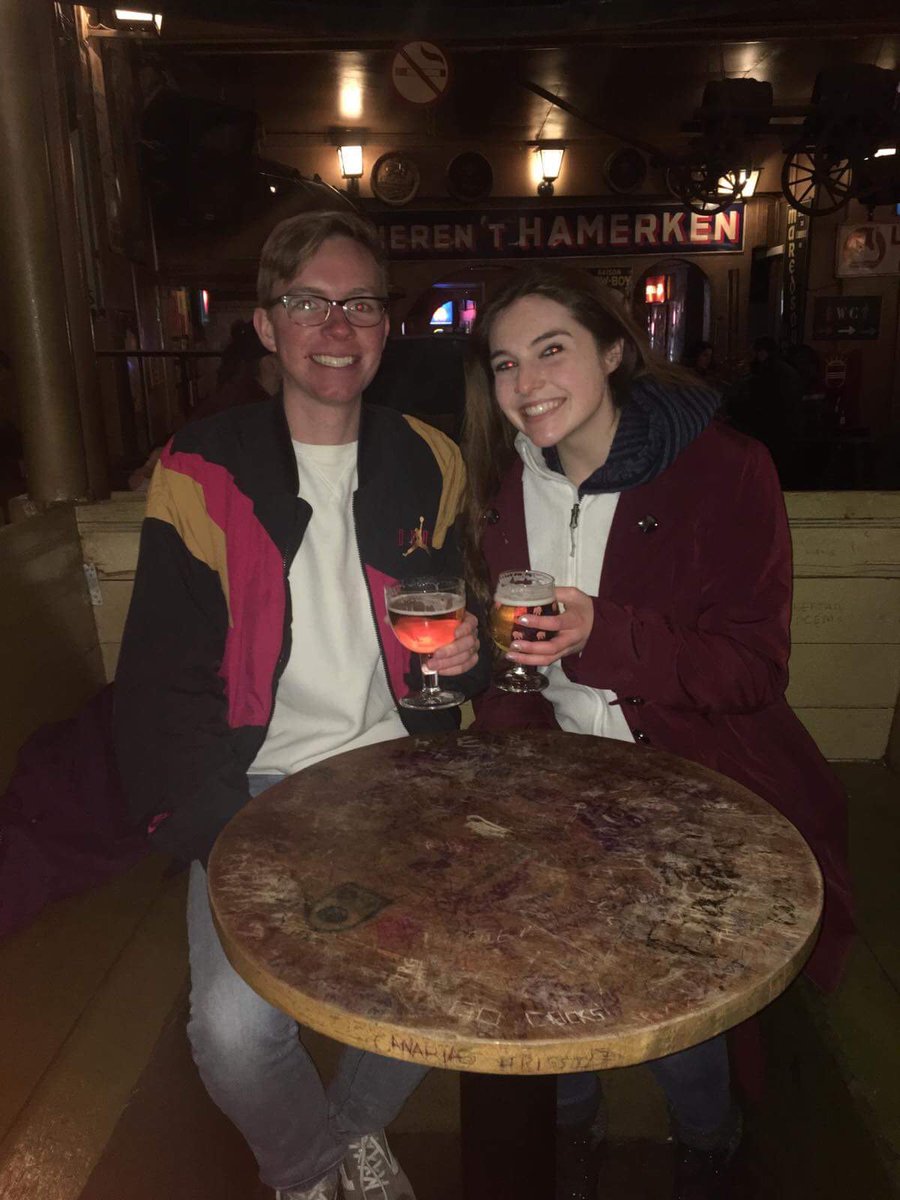 ky_lahucik's tweet photo. .@johnnyomal, your "legendary student aides" rendezvoused in Brussels today and reminisced about @SandburgCC, Brower the Turtle III and more. @shenANNIEgans3 https://t.co/2oAvt05kDO