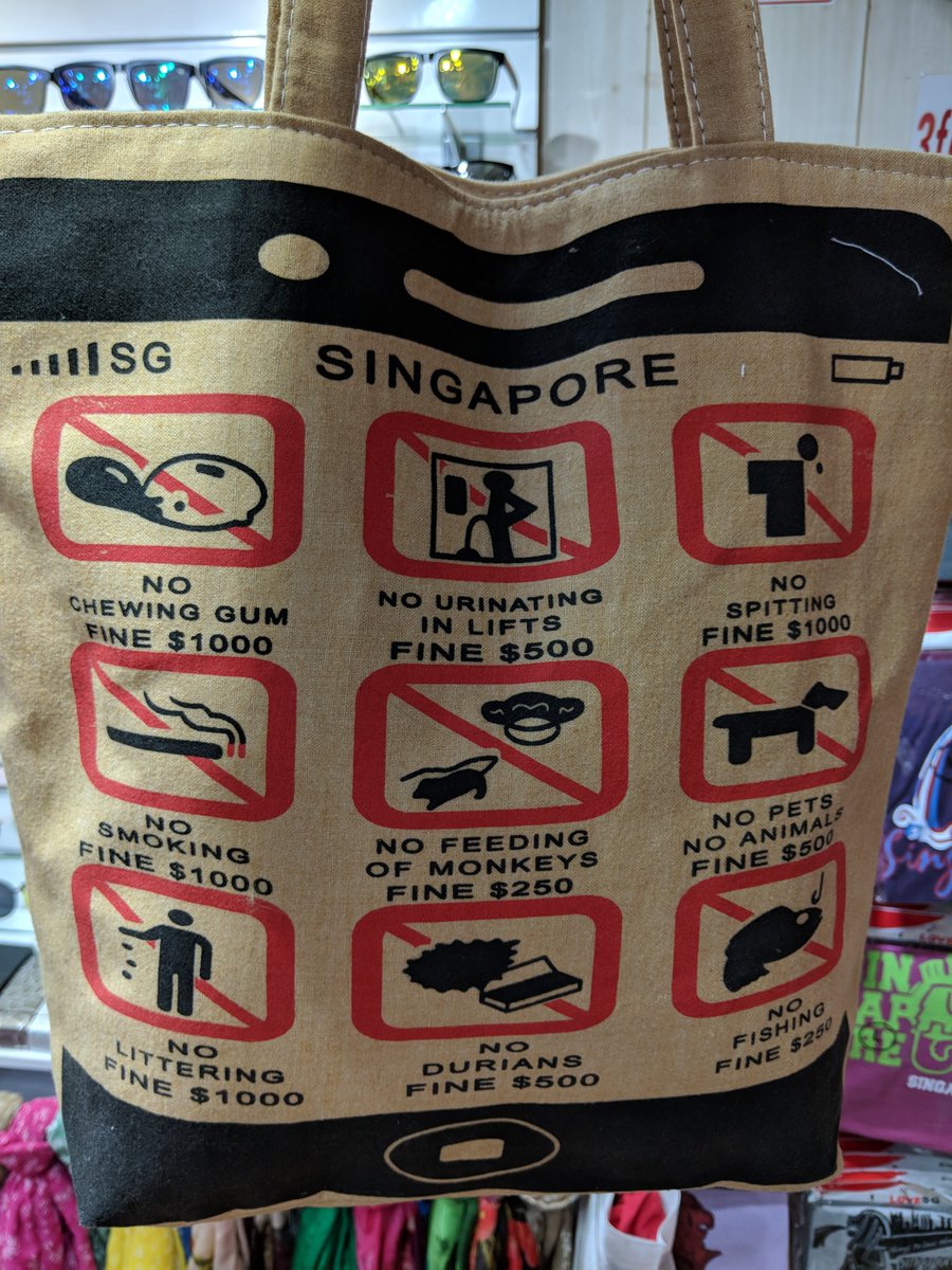 GabbbarSingh's tweet photo. A snapshot of Singapore rules. Can such strict enforcement for a decade or two, condition the masses, develop their muscle memory, to do the right thing? I sometimes give in. Maybe yes. https://t.co/0j69ynyrbL