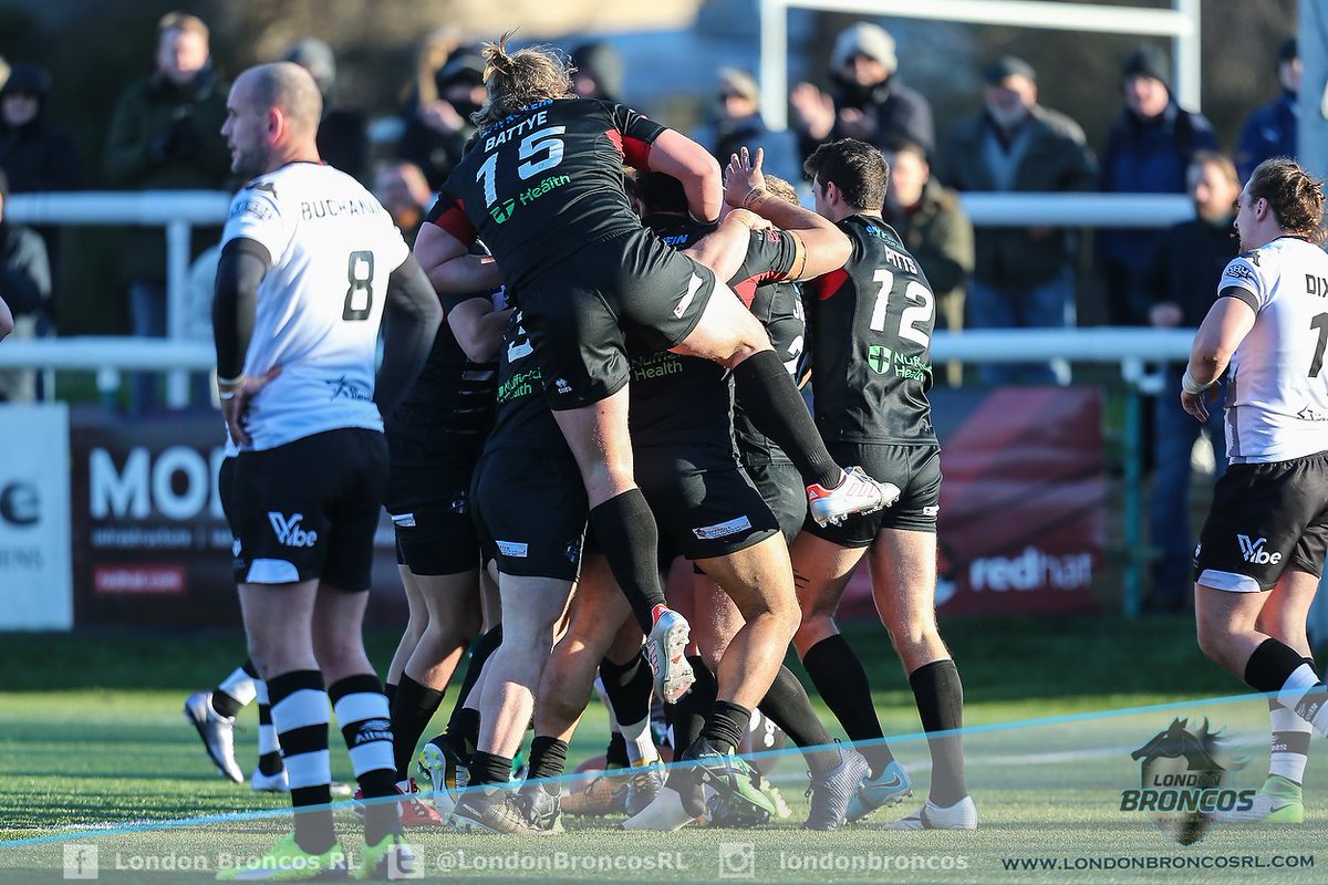 LondonBroncosRL's tweet photo. FT: @LondonBroncosRL 47 @TOwolfpack 16. We are top of the league. #Rugbyleague #WeAreLondon https://t.co/dUmyqVFp7B