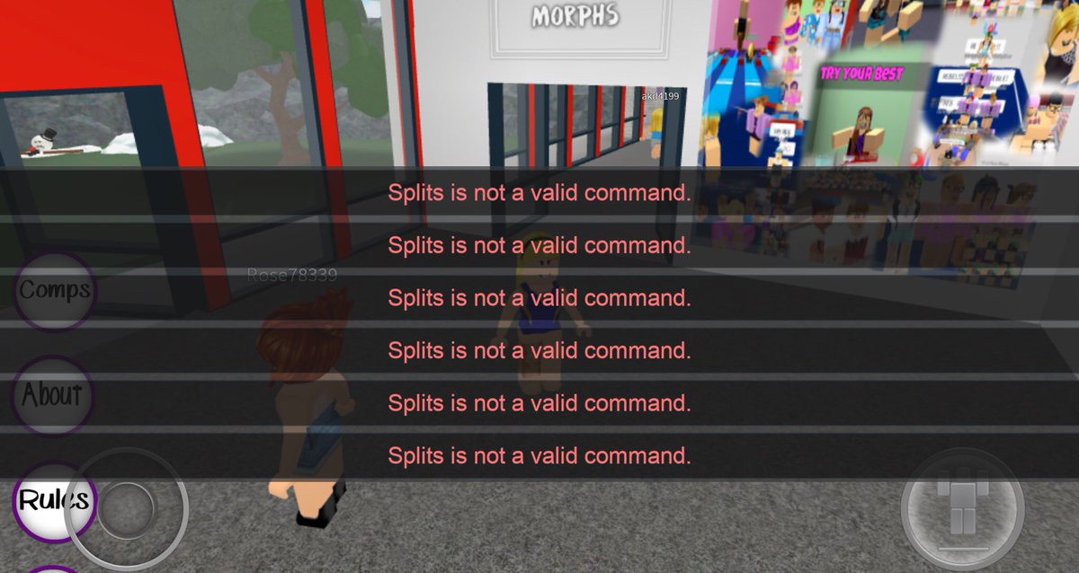 Roblox Gymnastics On Twitter Are You Typing Splits In The