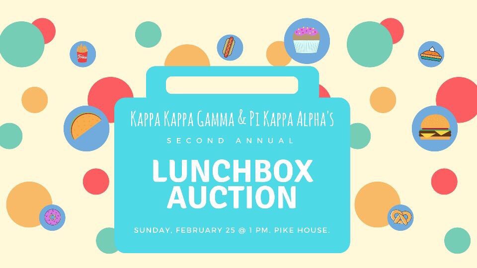 Come out to Pike and <a href="/GammaEpsilonKKG/">Pitt KKG🗝</a> LunchBox event today at the Pike House starting at 1!  We will have some delicious food up for auction, so let’s eat!