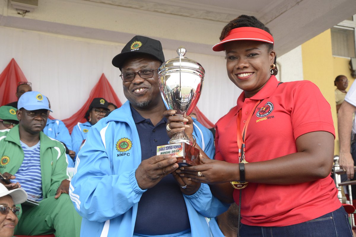 nnpclimited's tweet photo. PRESS RELEASE: At 17th Oil Industry Games, @DrMKBaru Tasks Oil Workers on Industry Challenges
…Says Sports a Veritable Tool for Productivity, Service Delivery https://t.co/exCK7IBSd0

#NOGIG2018 https://t.co/hGW4J7jBoy